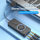 Usb Sound Card  External Stereo Sound Card With Volume Control  Usb To 3 5mm   