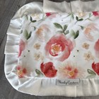 Minky Couture Baby Blanket Mini Security Lovey Pink White Floral Soft Satin Trim