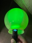 Vtg Antique Uranium Vaseline Custard Glass 6  Sphere Globe - For Pendant Light