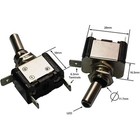 2 X Spst 12v Led Lit Toggle Switch On off - Green Led Auto Marine