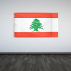 Lebanon 3 x5  Flag 68d Nylon  90cm X 150cm 