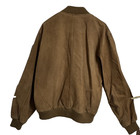 Vintage Ford Tan Suede Jacket Men Size Large Embroidered Logo 80 s-90 s Nos