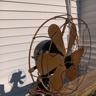 Ge Six Blade Fan Antique  Works  18    High 13    Cage - 1901 Patent Date