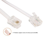 Vthahaby 20 Feet Long Telephone Extension Cord Phone Cable Line Wire  With Stand