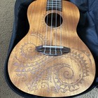 Luna Guitars Tattoo Concert Ukulele Mahogany