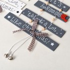 Christmas Wooden Pendant Hanging Door Decorations Xmas Tree Home Party Ornaments