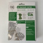 Nip Creative Kids Craft It Up Diy Macrame Cactus 1 Cactus Green Colored Macrame