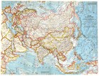 1959-12 December Original Map Asia China Adjacent Areas National Geographic  975