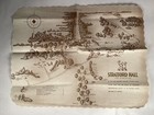 Stratford Hall   Plantation Placemat Paper Map Westmoreland Country Vintage