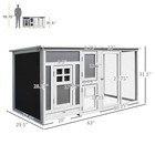 63  Chicken Coop Hen House Outdoor Backyard Poultry Cage Rabbit Hutch With Run
