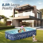 Large Folding Family Swimming Pool 6302ch 102 x65 x20      
