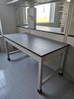 60  Heavy-duty Industrial Lab Table - H-frame Workbench With Epoxy Resin