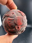 Ancient Rare Roman Big Natural Stone Carving Birds Huge Bead
