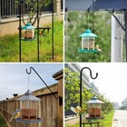 2x Hexagon House Bird Feeder Squirrel Proof Large Capacity Auto-dispense Seed