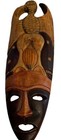 Vintage Tribal Mask Hand Carved Wood Art Large 18    Long Wall Hanging Ethnic Boho