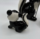 Vintage 1950s Skunk Family Figurines Blushing Mom Babies Japan Anthropomorphic