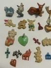 Vintage Assorted Charms   Trinkets Lot Multicolor Miniatures