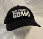 Vintage Us Army National Guard Service Veterans Ball Cap Hat Black One Size Usa