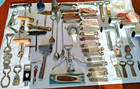 Huge Lot 50  Vintage Barware Corkscrews-church Keys-measurers-bartender Supplies