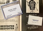 Mad Men Robert Morse Prop Business Cards   Vtg How To Succeed    broadway Playbill