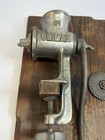 Vintage Climax  51 Food Meat Chopper Grinder Table Clamp W 2 Blades Made In Usa