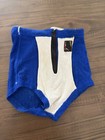 Vintage Late 30 s Early 40 s Jantzen 100  Wool Men s Swim Trunks Blue Size 32