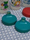 Lot Of 7 Vtg 90s Playtex Sippy Cups 1995-1999   2 Valves Dinosaur Penguin Read