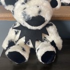 Vtg Liquid Blue Grateful Dead Jointed Black   White Bear Plush With Collar 12   