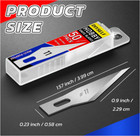 Diyself 50pcs  11 Exacto Blades     High Carbon Steel Refill With Storage Case