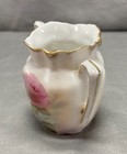 Antique Porcelain Toothpick Holder R S Prussia Victorian Floral Backstamp