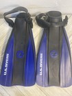U s  Divers Fins Flipper Scuba Diving Blue Black Size Medium With Bag Read