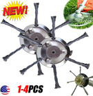 2x Lawn Mower Steel Wire Grass Trimmer Head Brush Cutter Weed Eater Trimmer Head