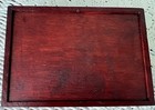 Antique Wooden Trinket Box Horse   Jockey Reverse Hand Painted On Glass 6  X 4 
