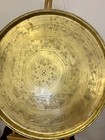 Antique Large Decorative Middle-eastern Brass Tray - Islamic Pattern 58cm D
