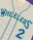 Game Used Charleston Wheelers  2 Milb Minors Chicago Cubs Mlb Wilson Jersey 38