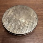 Vintage Powder Puff Box With Mirror    flowers       roses   powder Compact Sifter