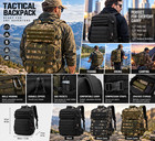 Tactical Molle Backpack Camouflage Hiking Camping Outdoor Military Style Edc Bag