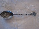 Navajo Profile Silver Demitasse Spoon Swastika Whirling Logs