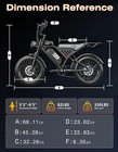 2500w Adults Electric Mountain Bike 20  Fat Tire 48v 33mph Off-road E-bicycle Us