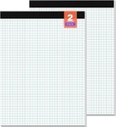Graph Paper  Grid Paper 8 5 X 11 Graph Paper Pad   2 Pack  Quad Ruled Grid Paper