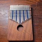 Wood   Metal Kalimba Thumb Piano W  Sound Hole  Analog Beginner  6 In