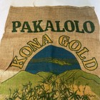 Vintage Pakalolo Kona Gold Burlap Sack 55 Kilos Kailua-kona Hawaii Bag