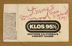 1984 Rush Forum Grace Under Pressure Tour Los Angeles Concert Ticket Stub 2112