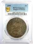 1800 Draped Bust Silver Dollar  1 Coin - Certified Pcgs Vf Detail  plugged 