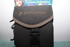 Samsonite Black Green Camera Case Travel Bag 7 X 4 X 3 Belt Loop W  Strap 240bk