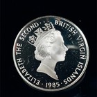1985 British Virgin Islands  Ship s Anchor Proof Silver  20 Coin