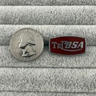 Vintage Tri Bsa Motorcycles Triumph Red Enamel Silver Tone Pin Pinback  62121