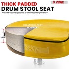 5 Core Drum Throne 4  Padded Ergonomic 441lb Capacity Height Adjustable Chair