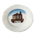 Ness City Ks Kansas High School Antique Souvenir Rare China Dish Plate