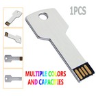 64gb Metal Key Shape Usb Flash Drive Memory Stick Thumb Pen Drive Storage Silver